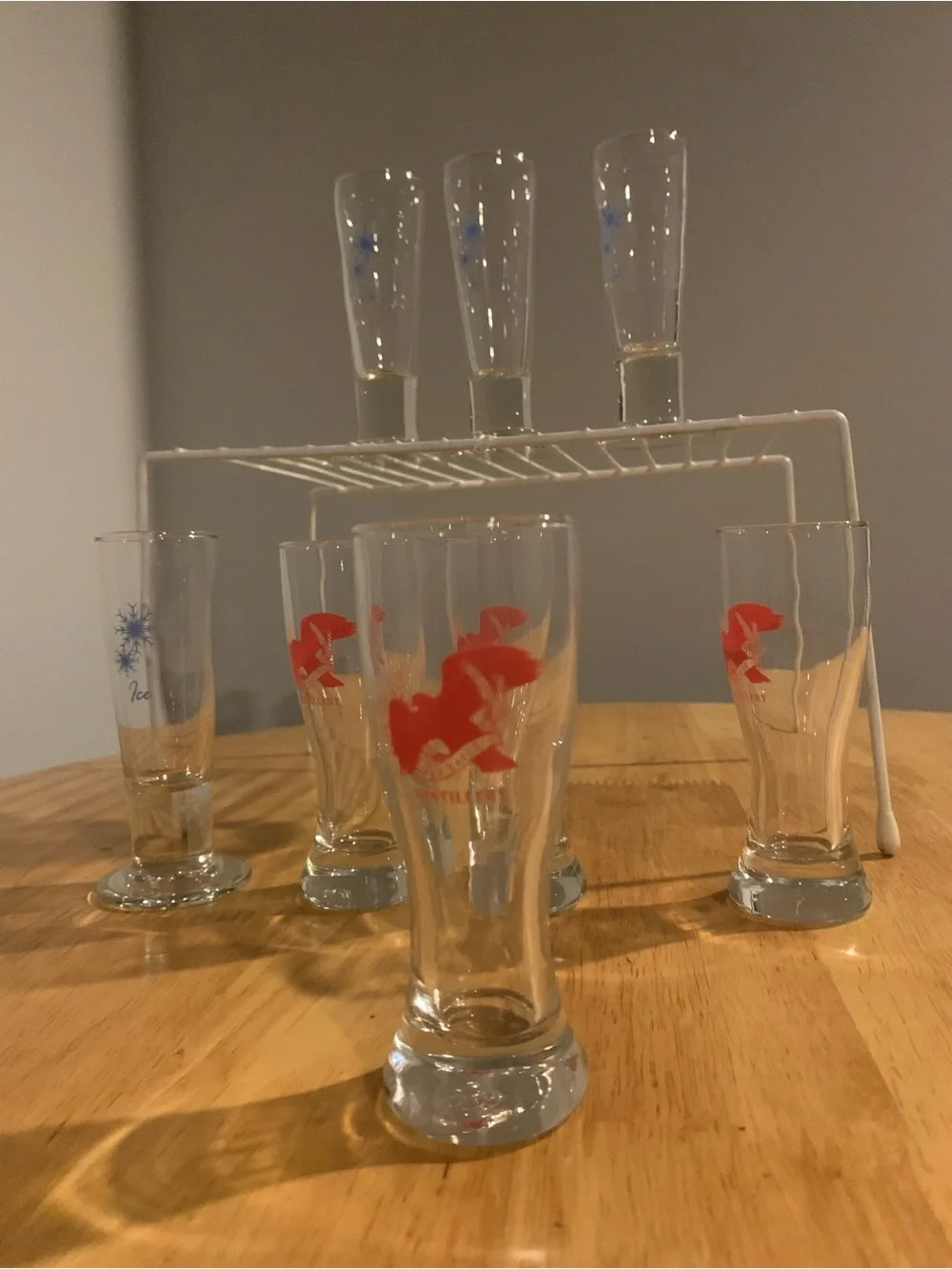 8 Tall Shot Glasses
